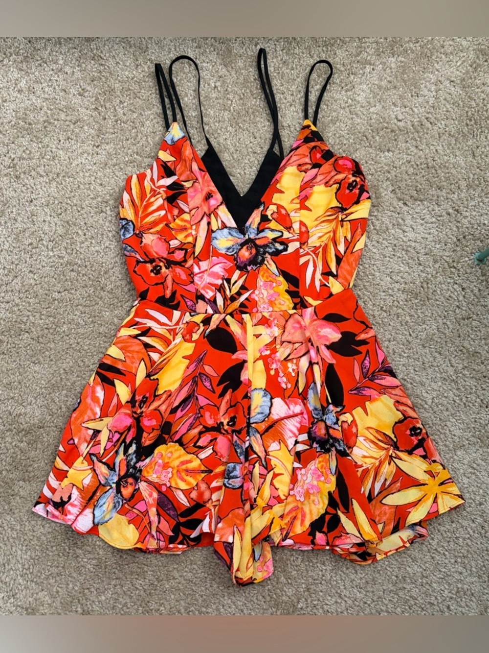 GB Floral Strappy Romper